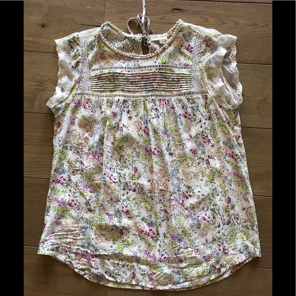 Cap sleeve blouse from Anthropologie
